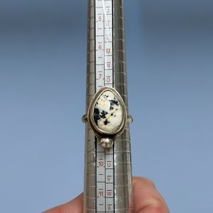 Real White Buffalo and .925 silver ring!